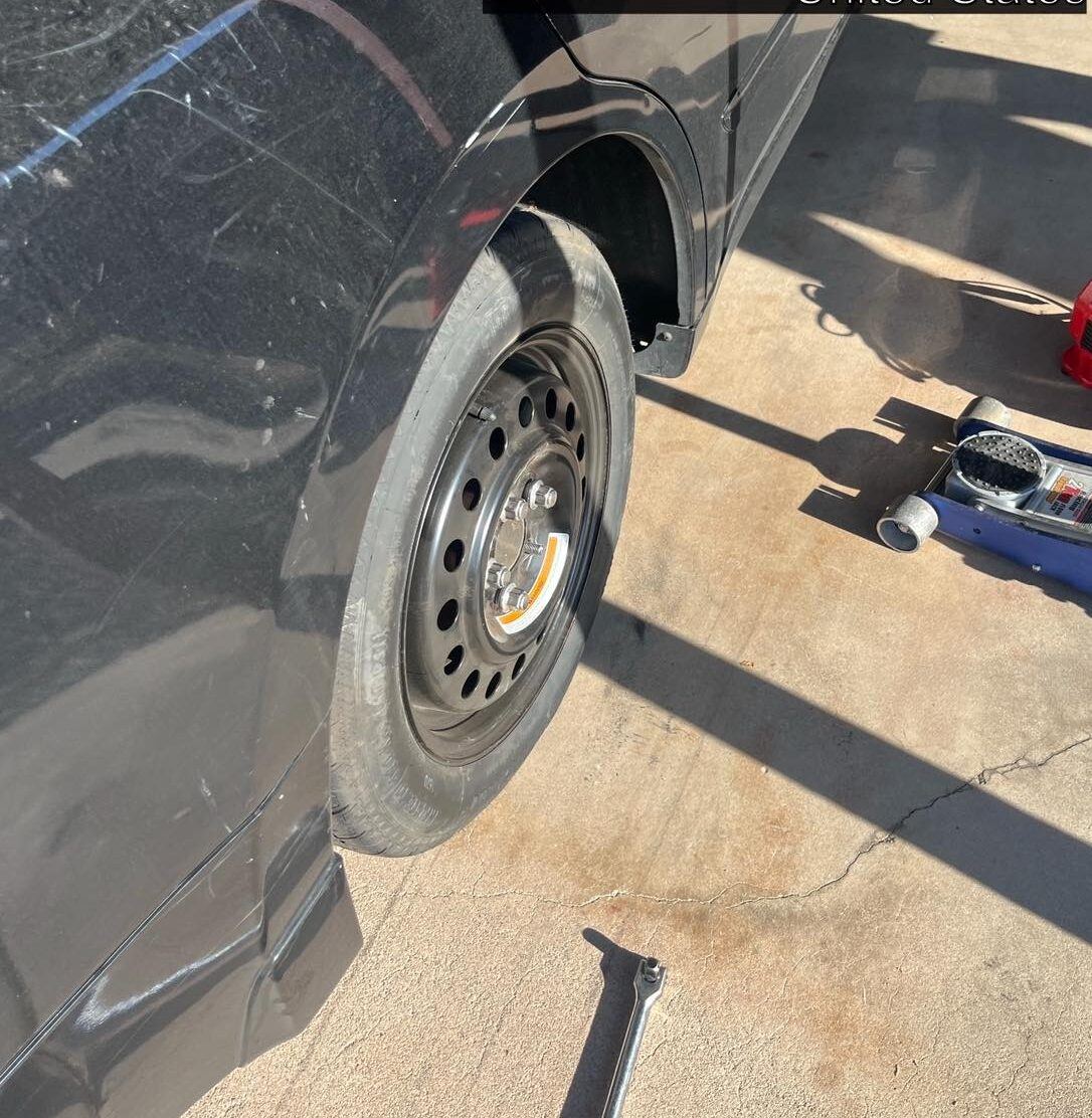 Spare tire installation in Maricopa Arizona