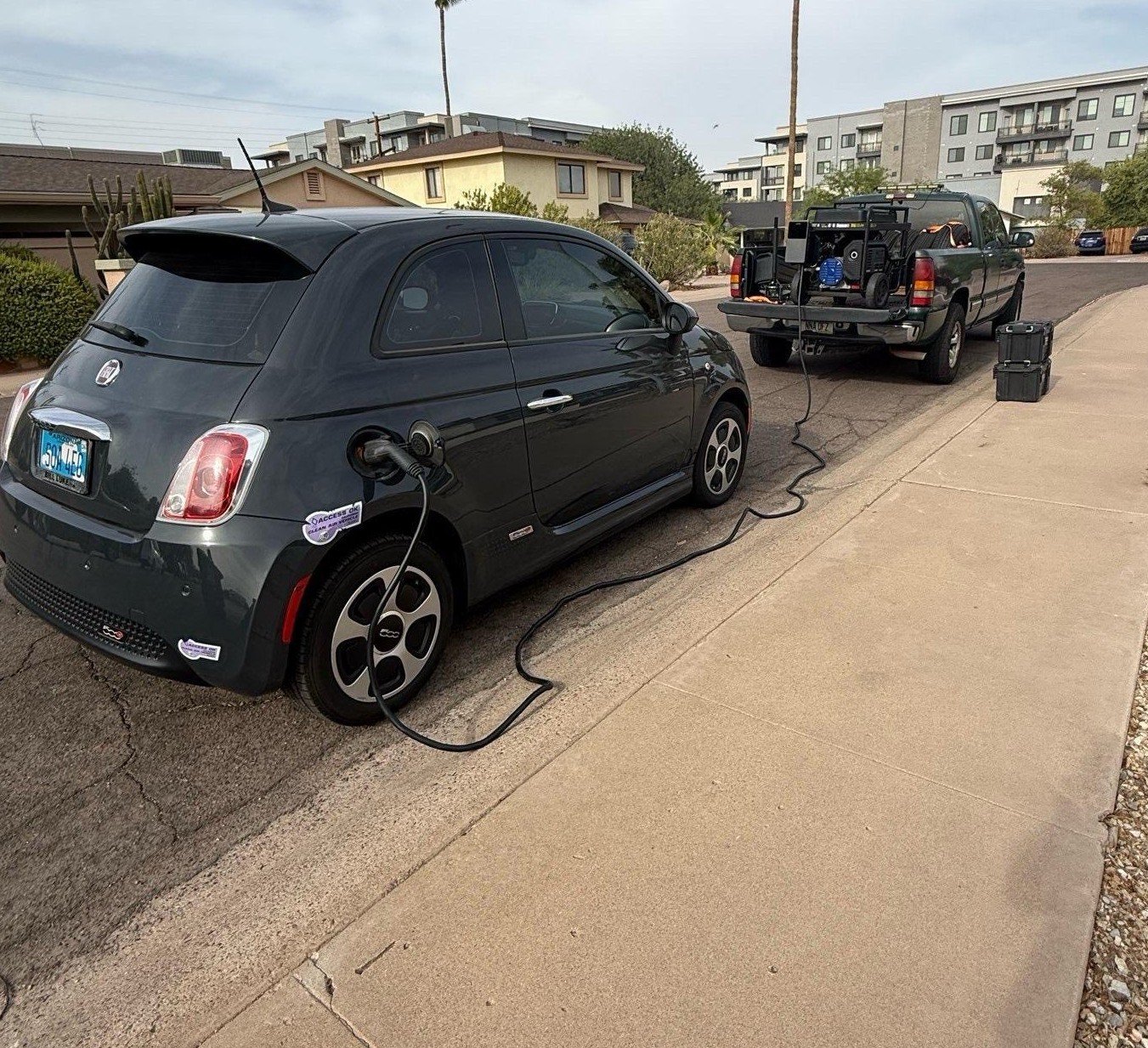 Roadside assistance mobile EV charging for electric vehicles in Casa Grande