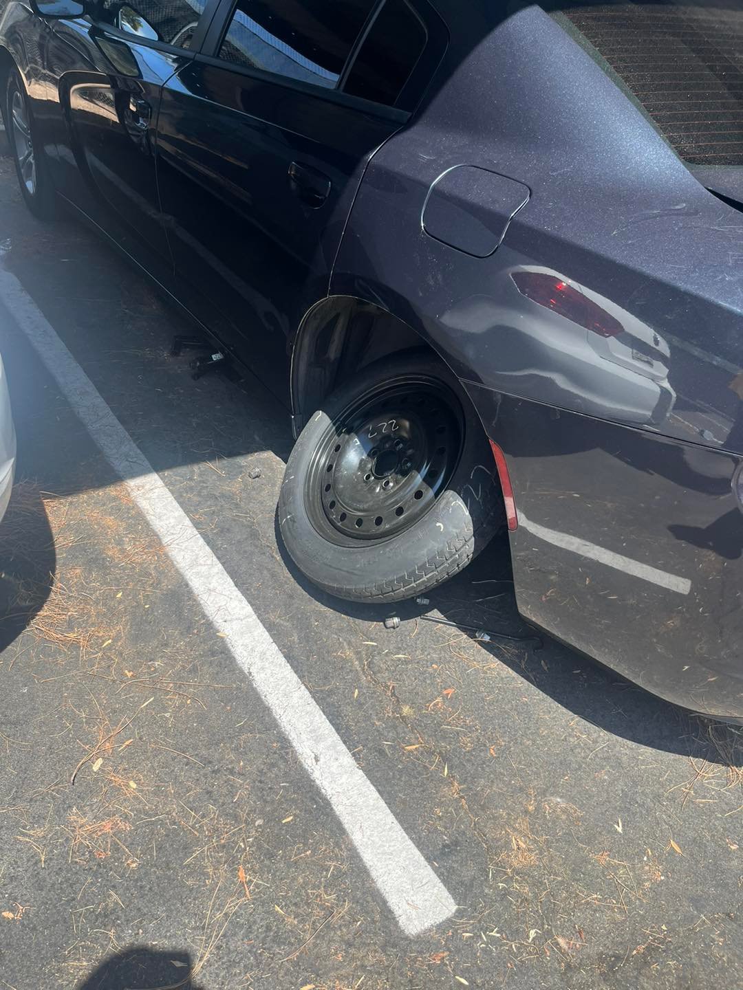 Roadside assistance flat tire repair and spare tire change in Phoenix